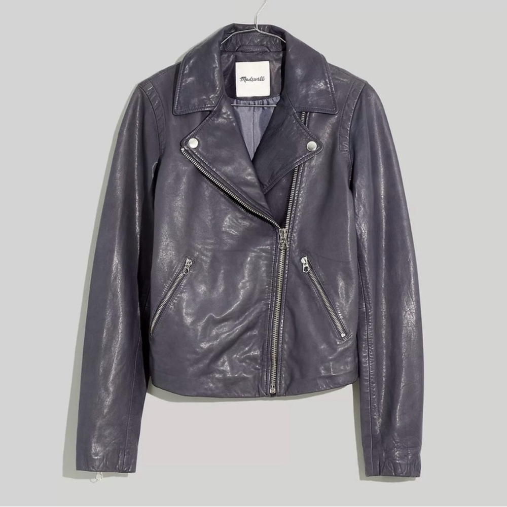 Madewell The Washed Leather Motorcycle Jacket